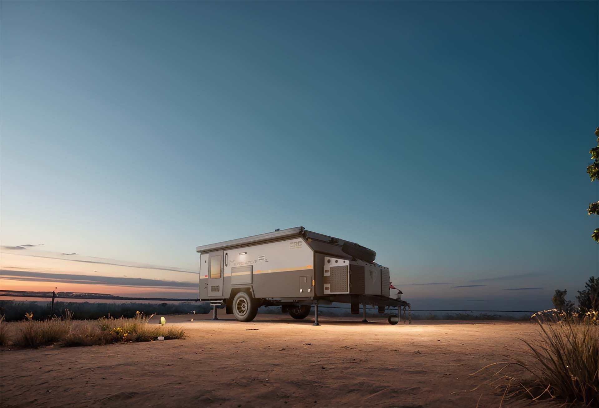 ORC caravan in open landscape